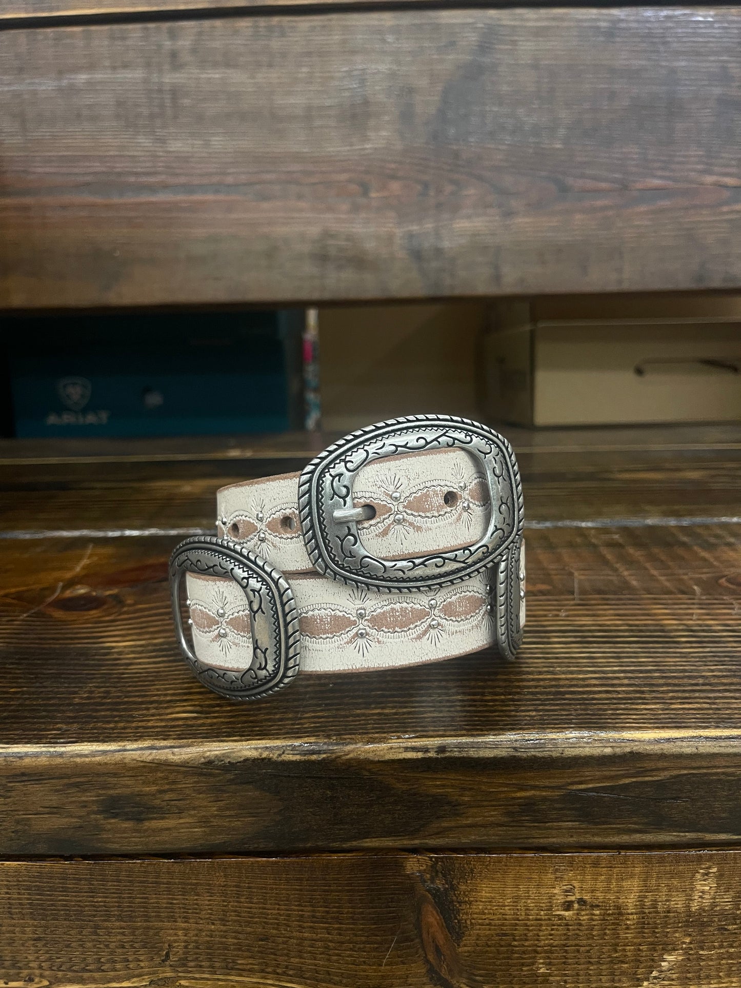 Wrangler Women’s White Belt