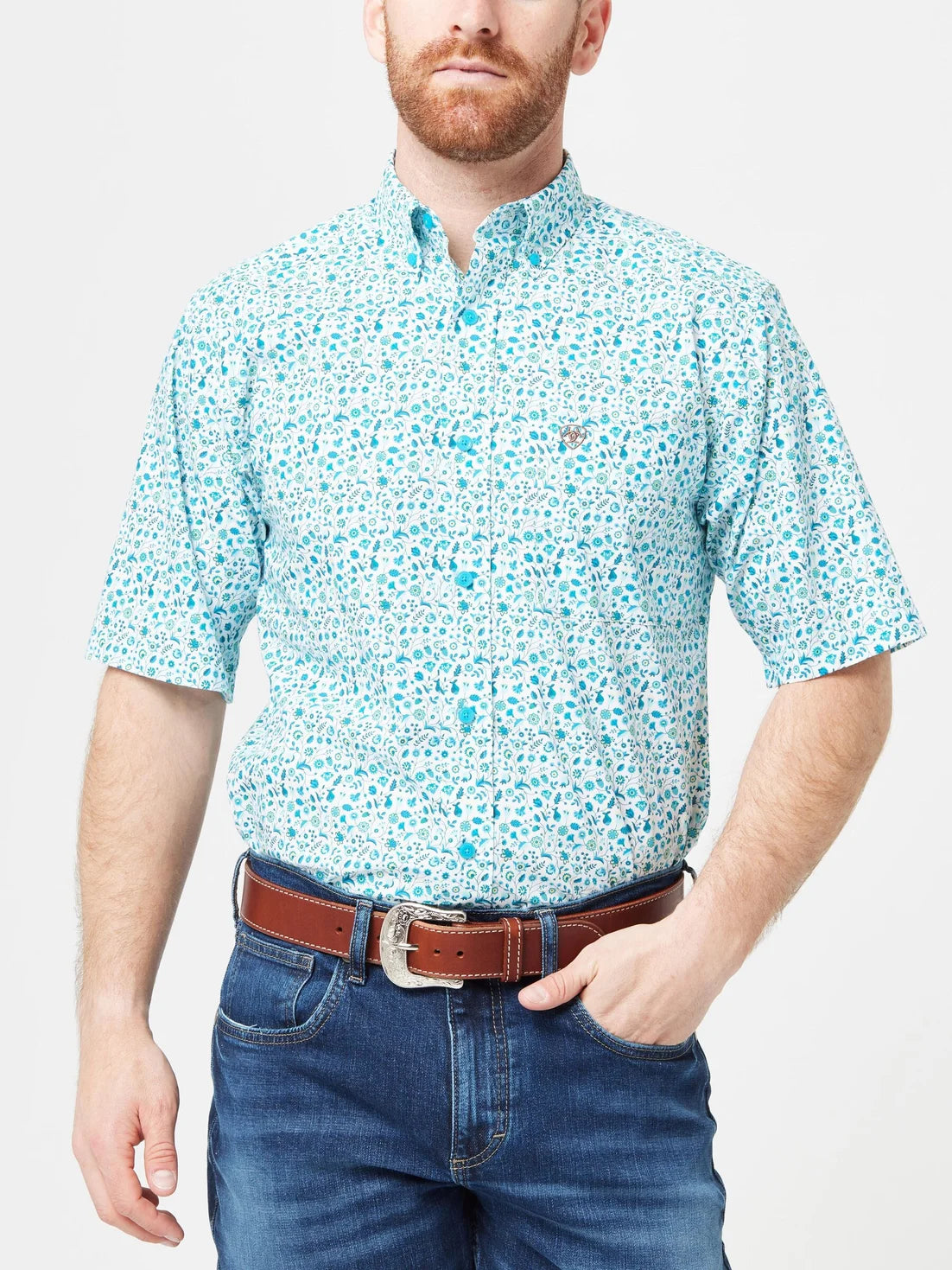 Ariat Men’s Kyle Fitted Short-Sleeve Shirt