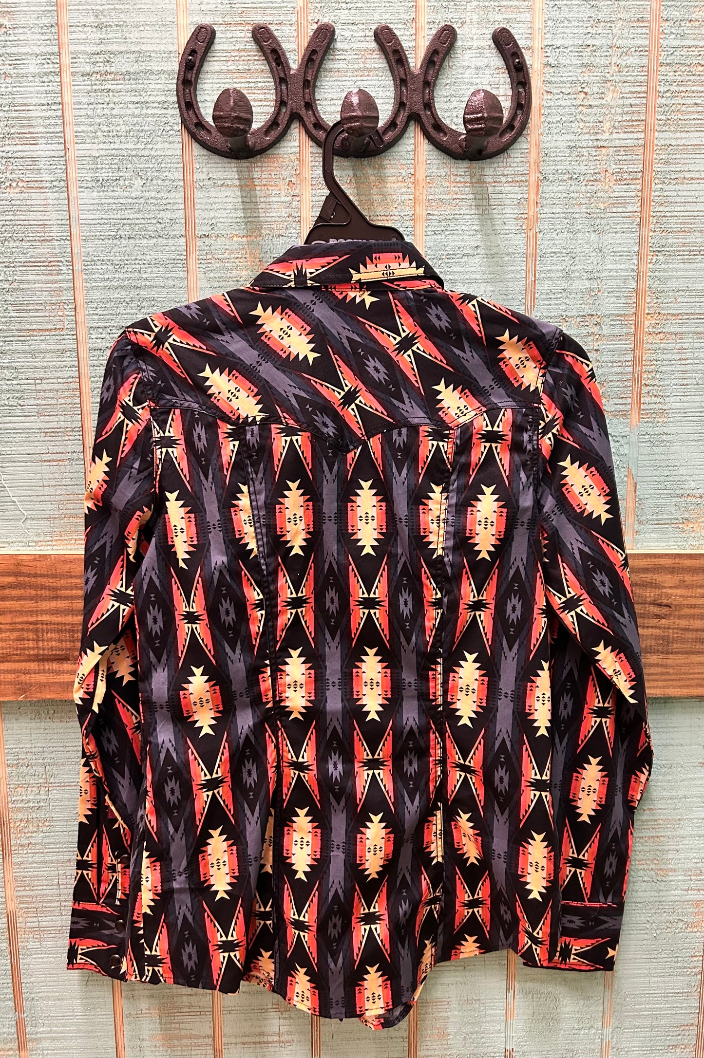 ROCK&ROLL WOMENS PEACH SHARED CORE SNAP SHIRT