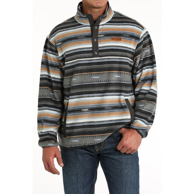 Cinch Men’s Pullover Polar Fleece Black