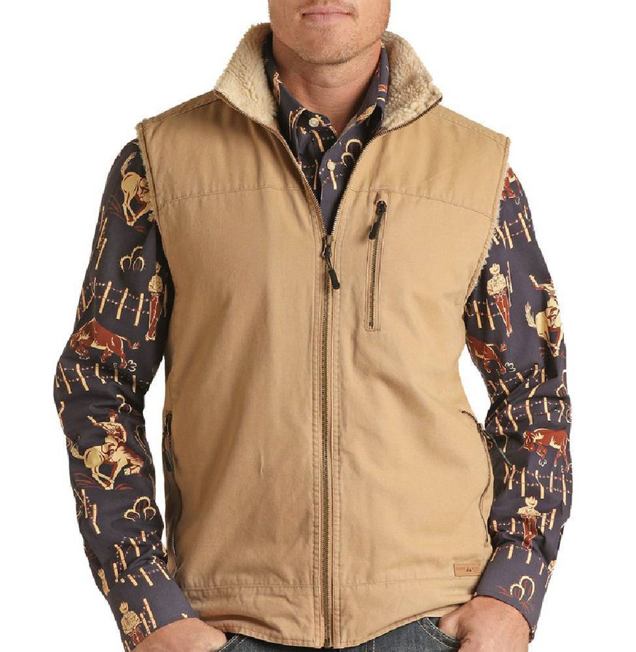 Powder River Outfitters Men’s Vest Tan