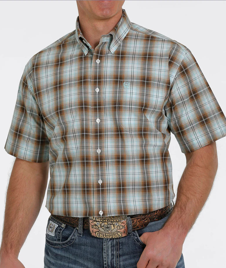 Cinch Men’s Plaid SS Shirt