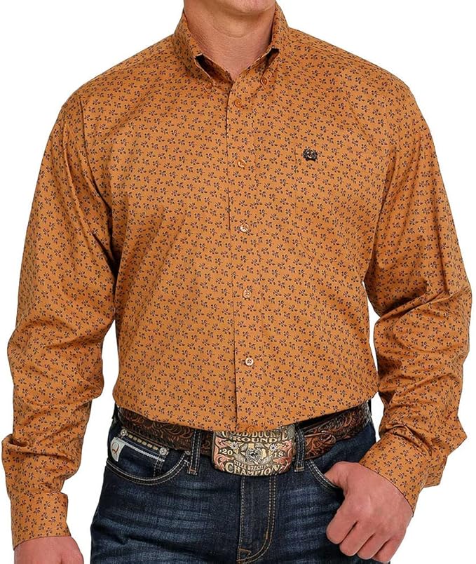 Cinch Men’s Classic Fit LS Brown
