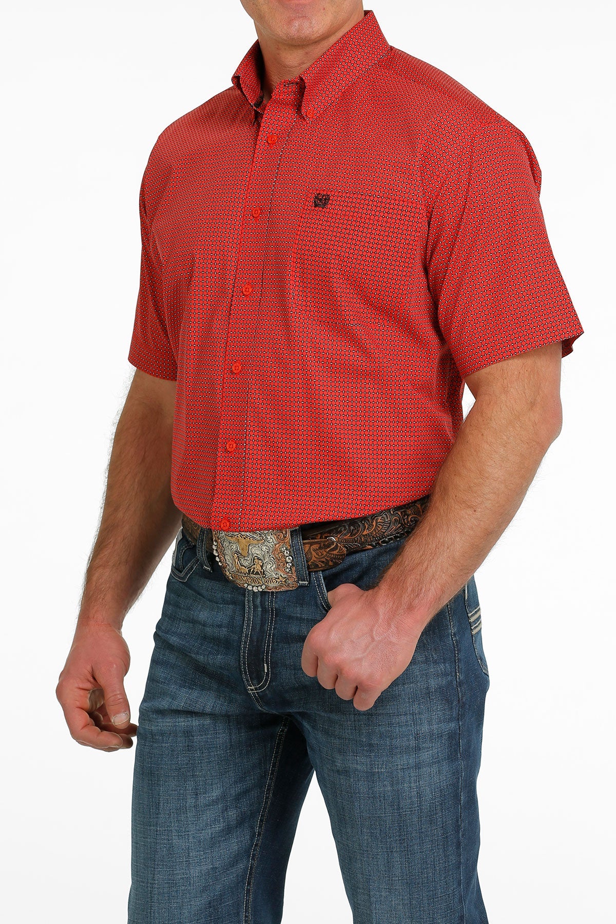 Cinch Men’s Red SS Shirt