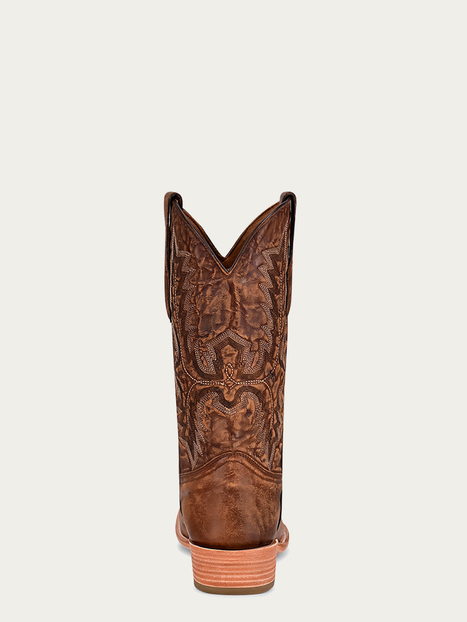Corral Embroidery Brown Goat Square Toe Cowboy Boot