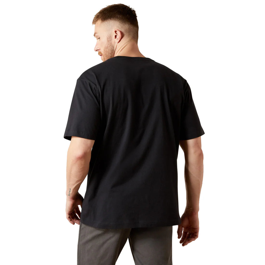 Ariat Men’s Rebar Cotton Strong Standard Pocket Black T-Shirt