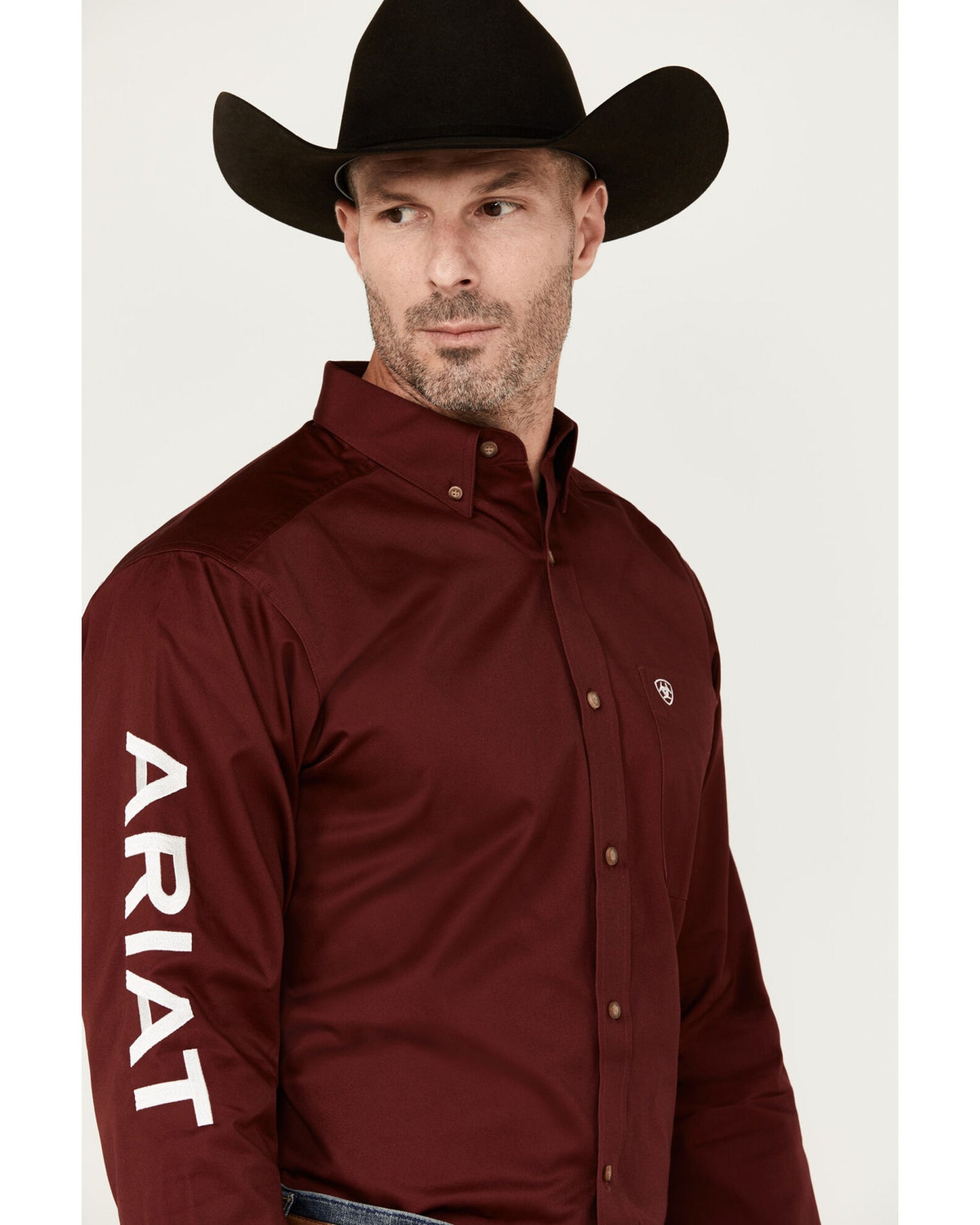 Ariat Men’s Team Logo Twill FTD LS Shirt