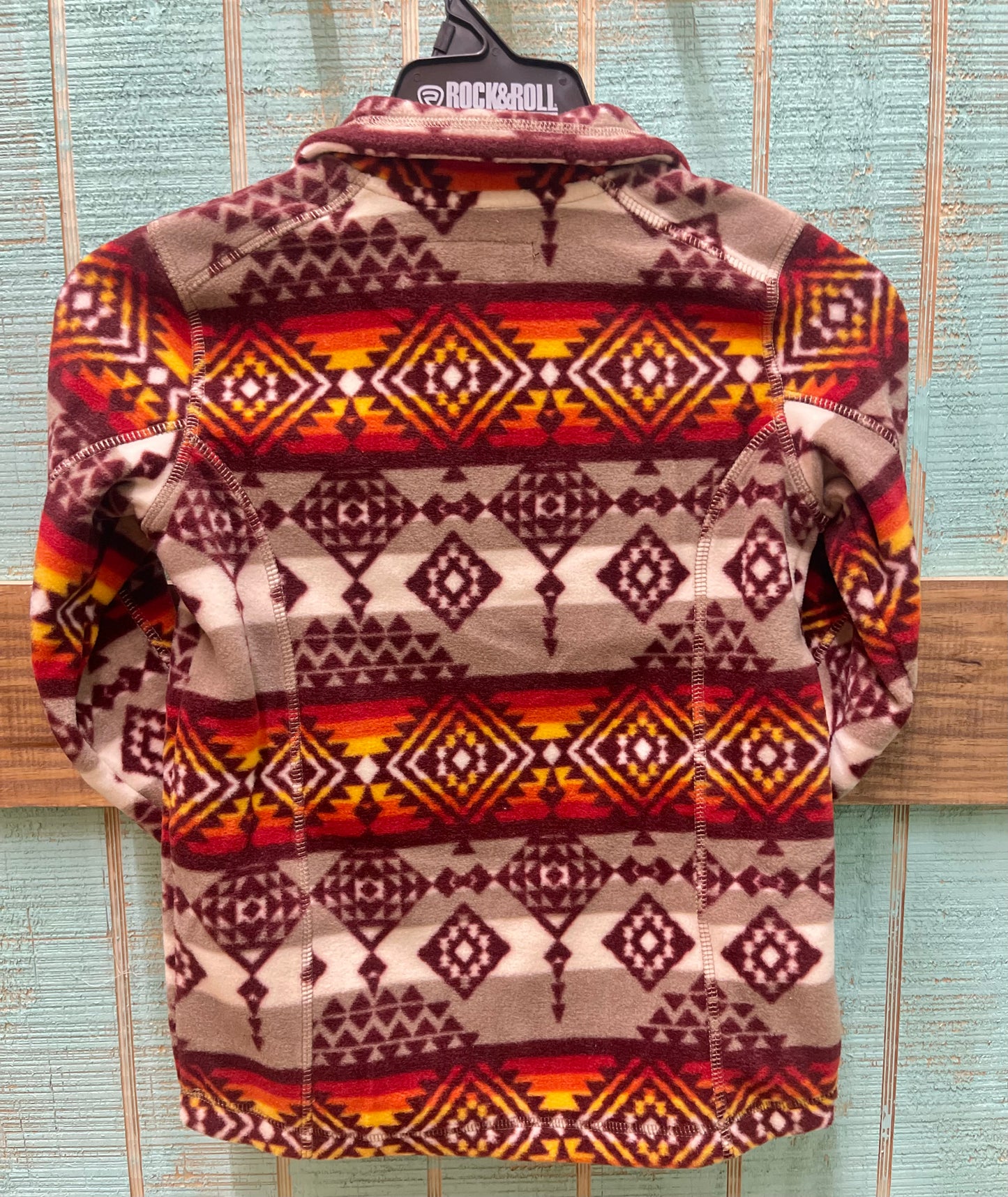Panhandle Boy’s Aztec Fleece Pullover (Taupe)