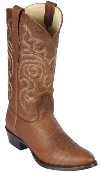 Los Altos Boots Honey Genuine Round Toe Cowboy Boots
