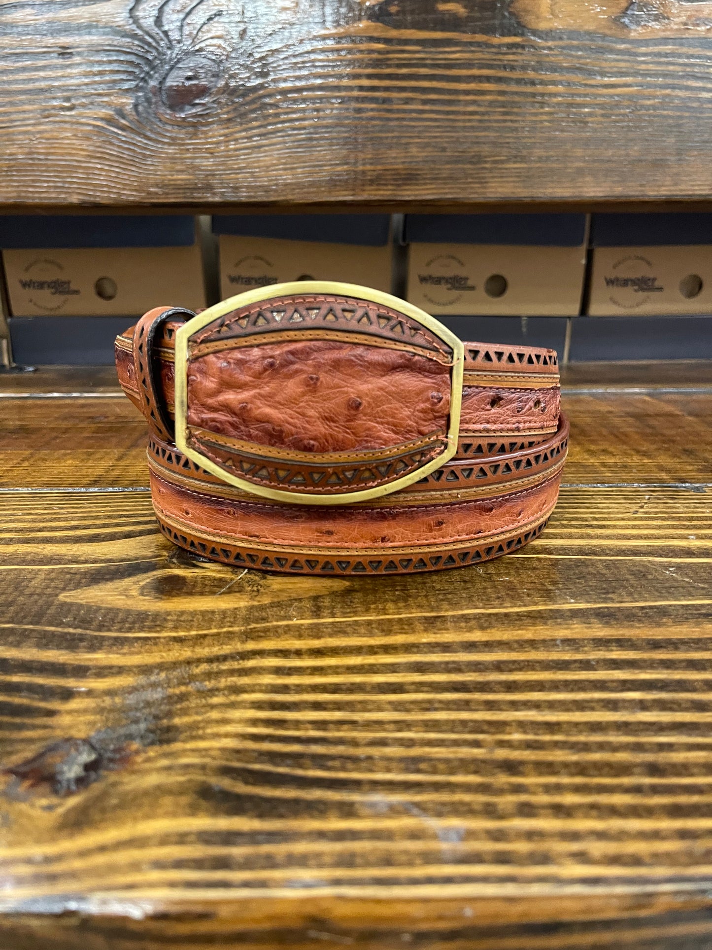 Los Altos Original Ostrich Belt