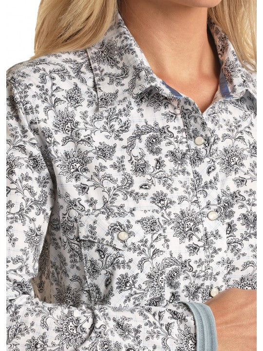 ROUGH STOCK LADIES PRINCESS SNAP WESTERN SHIRT