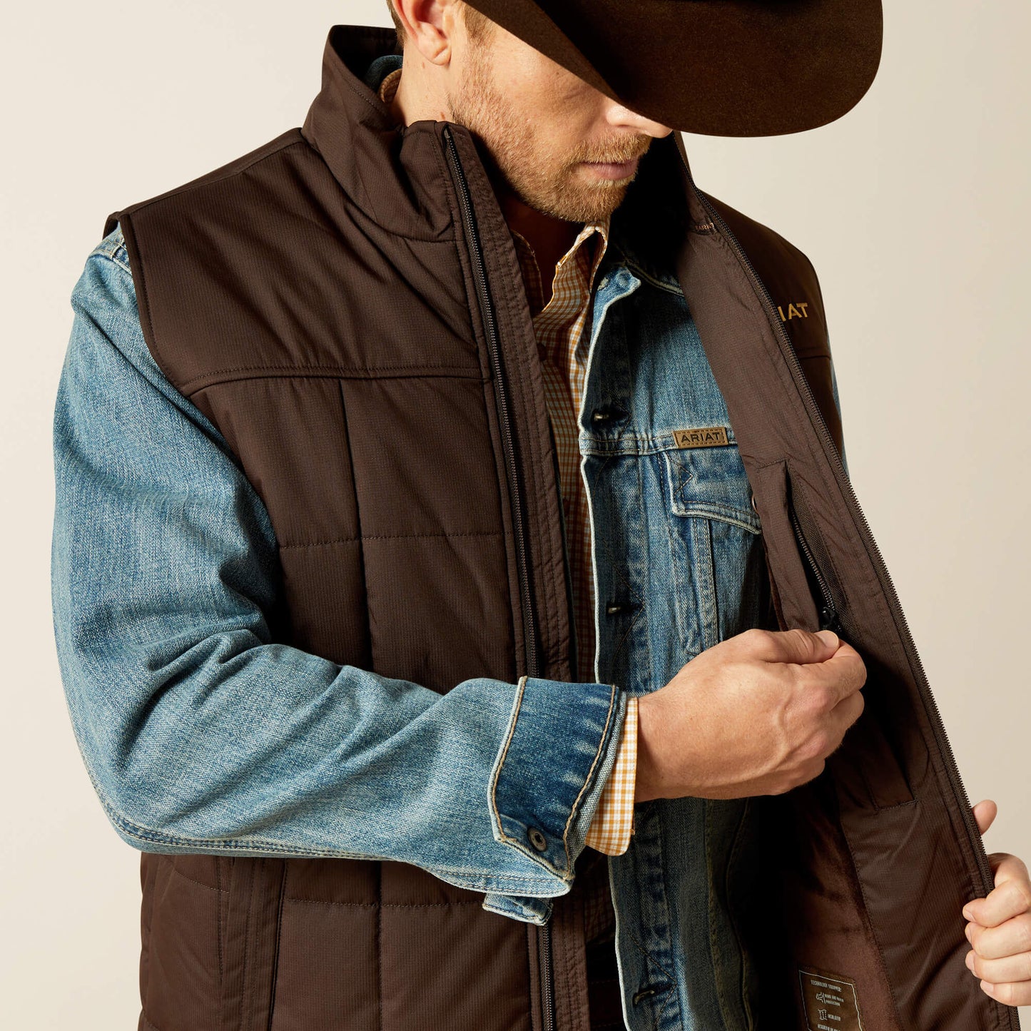 Ariat Men’s Crius Insulated Brown Vest 10062603