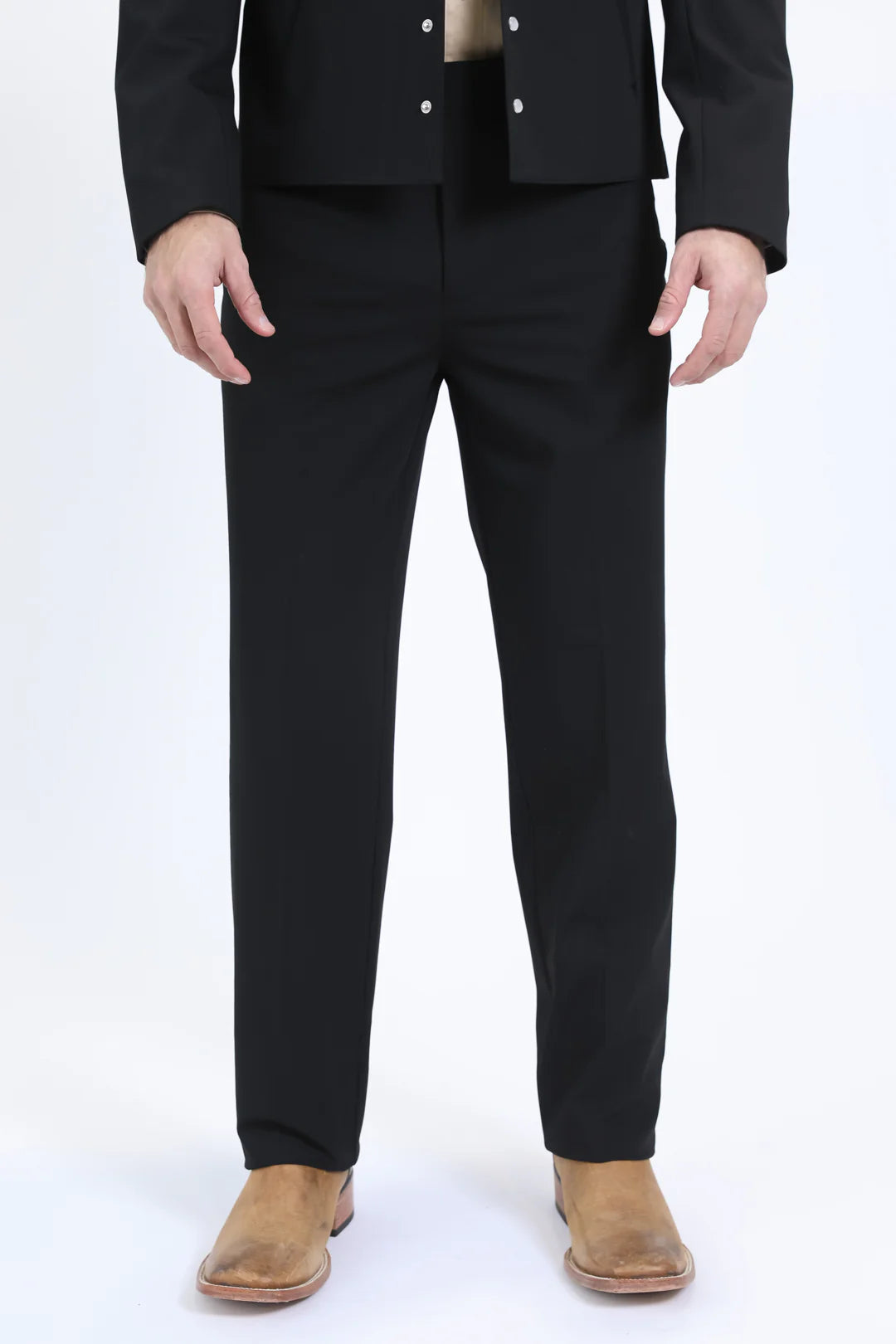Platini Men's Western Sport Black Suit WSS10771