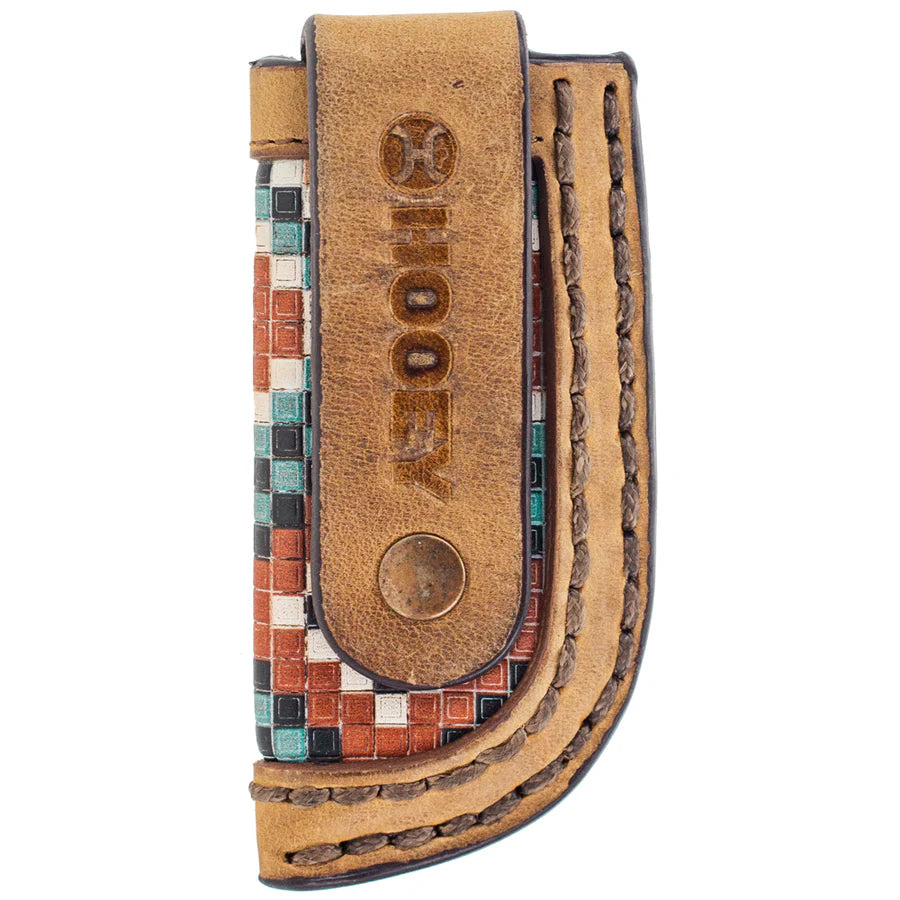 Hooey “Takoda” Knife Sheath Tan/Aztec