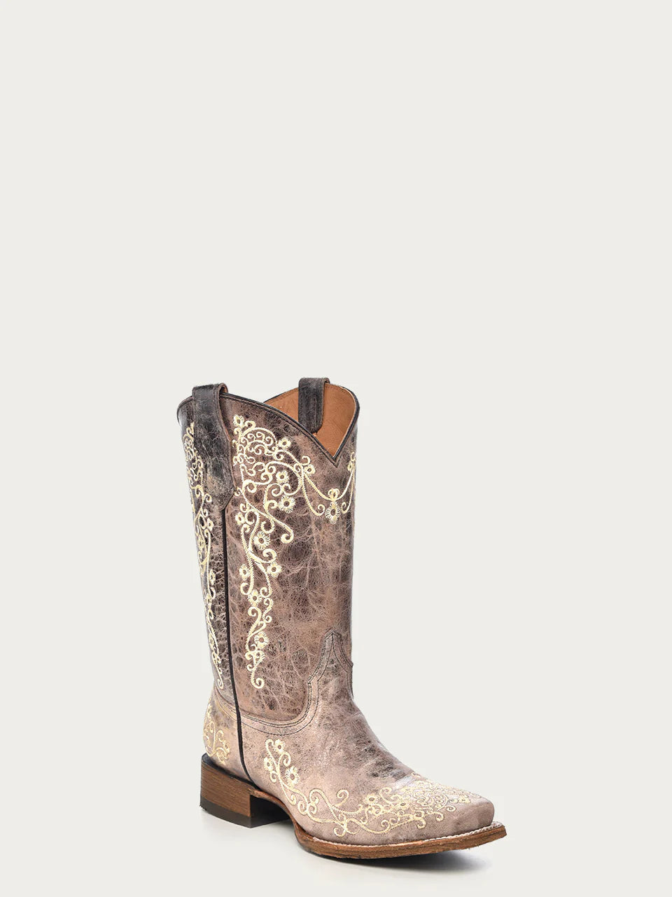 Corral Youth Cowgirl Brown/Bone Boot