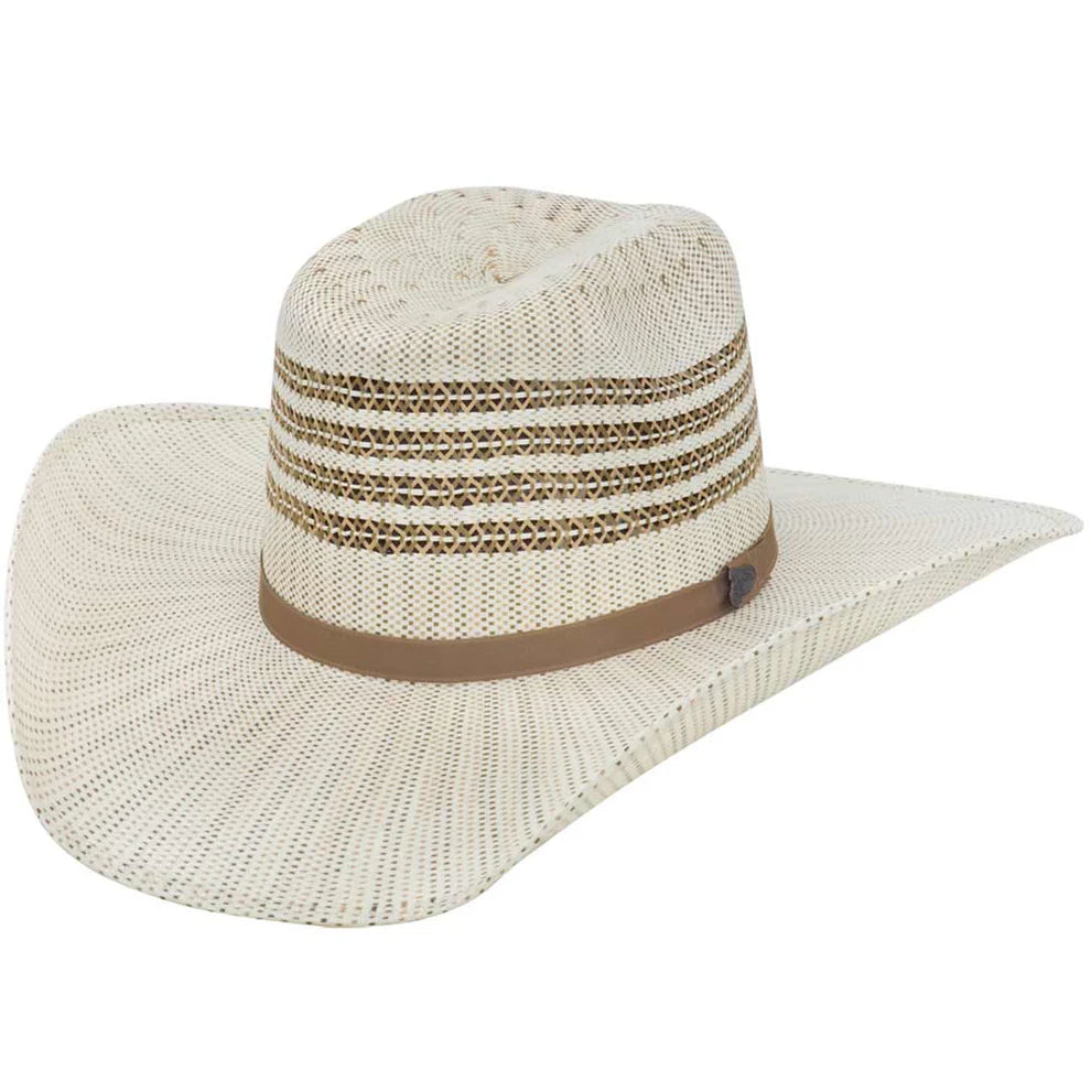 Justin Bent Rail Barrel Bangora Straw Hat