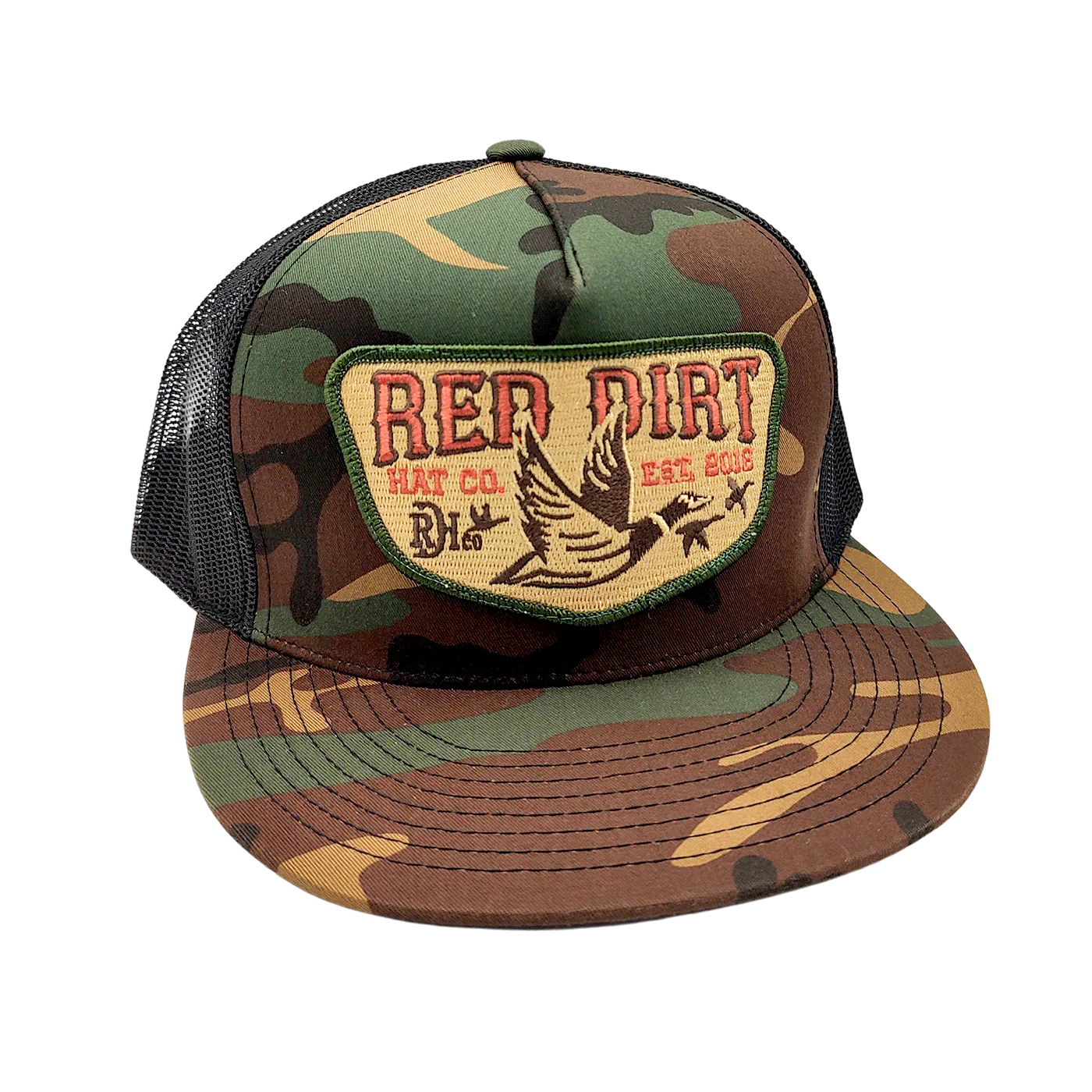 Red Dirt Hat Co Camo/black Fly South Men’s Cap