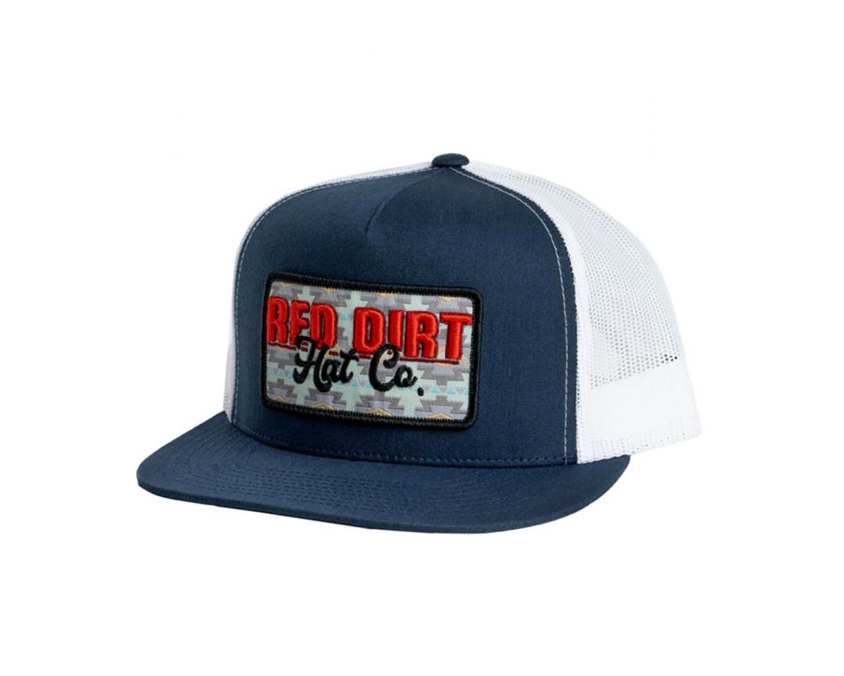 Red Dirt Hat Co Faded Demin Navy/White Cap