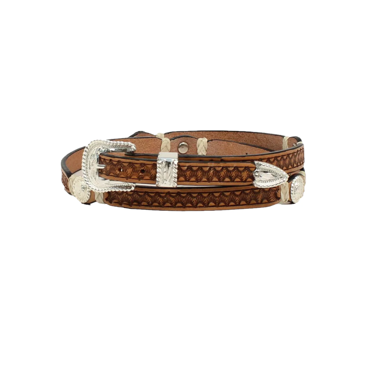Twister Western Men's Rawhide Stamped Leather Hatband 0278648