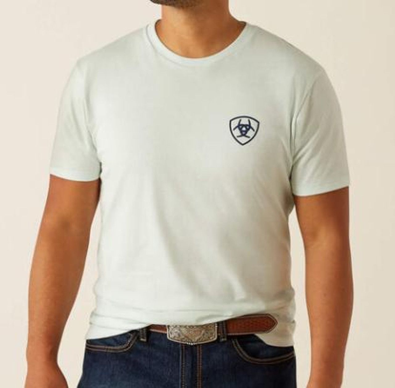 Ariat Men's Glacier Sunrise Bar Hex Graphic T-Shirt 10058886