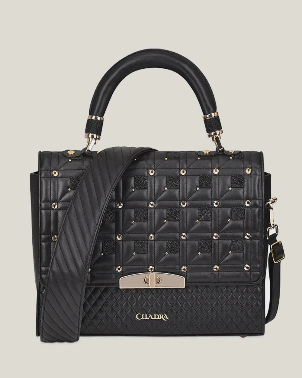 Cuadra Ladies Black Stingray Handbag