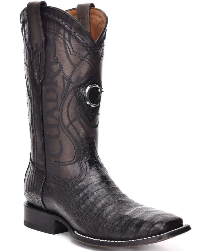 Cuadra Mens Black Caimán Square Toe CU678