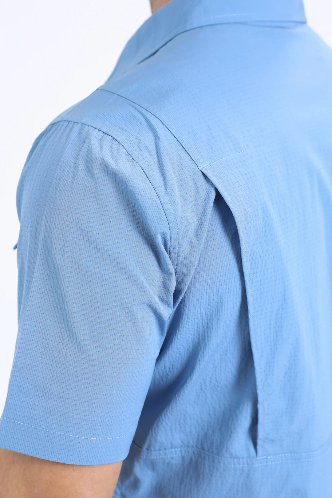 Platini Men’s Performance Western SS Light Blue Shirt