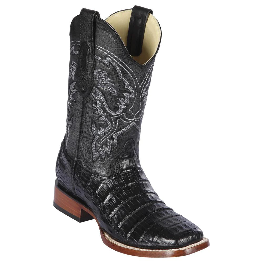 Los Altos Black Caiman Belly Men’s Boots