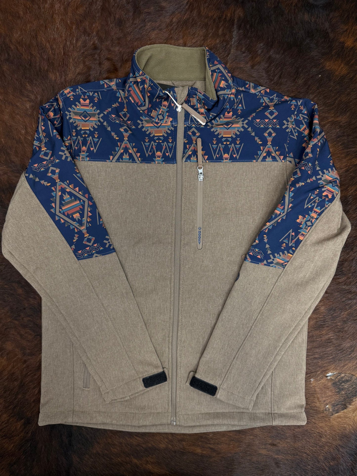 Hooey Youth Jackson Softshell Shitake Brown Full Zip HJ169BRAZ-Y