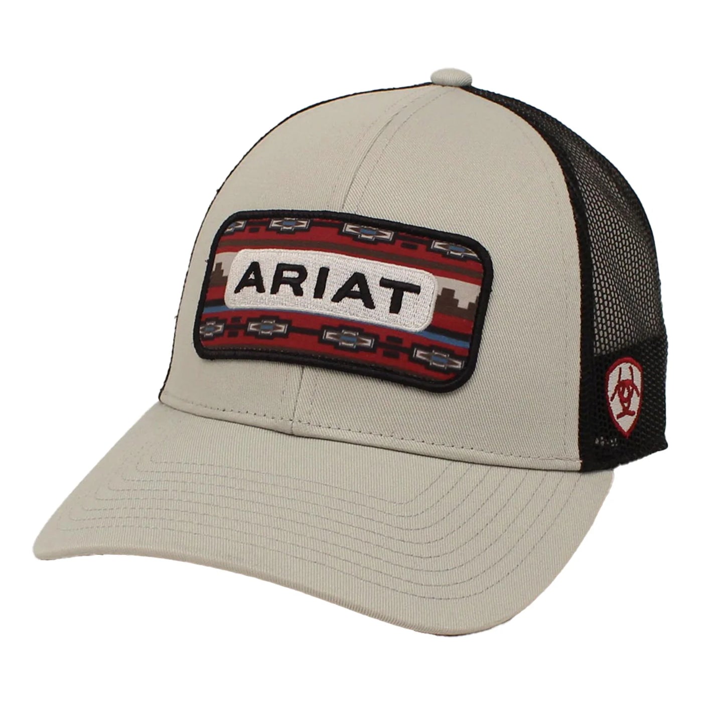 Ariat SnapBack Southwest Patch Grey Hat