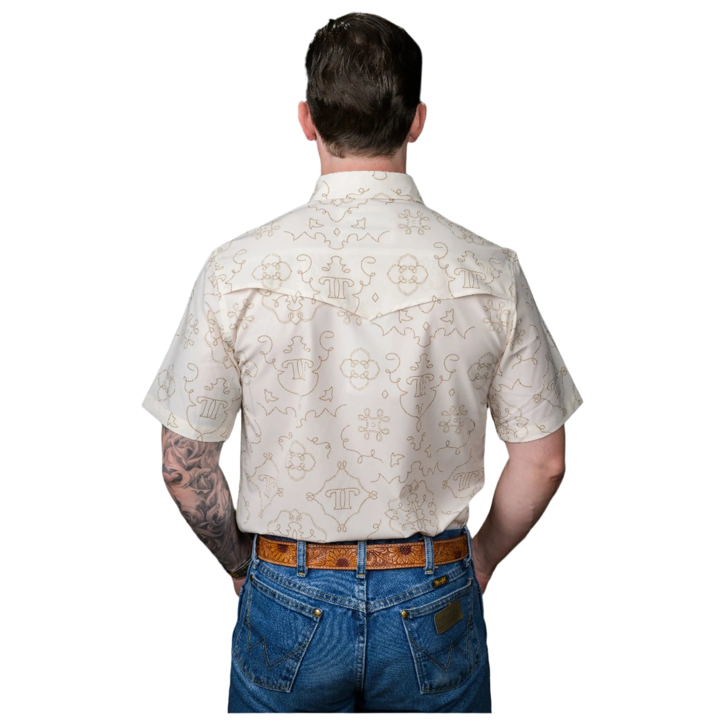 Ferrell The Carson In Beige Short Sleeve Snap FPS1002562