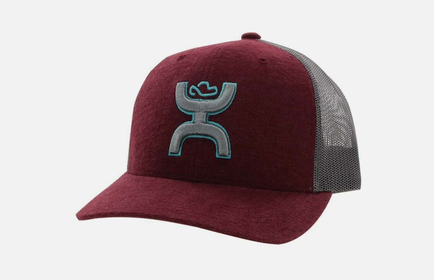 Hooey Men’s Sterling Maroon Grey Trucker Cap