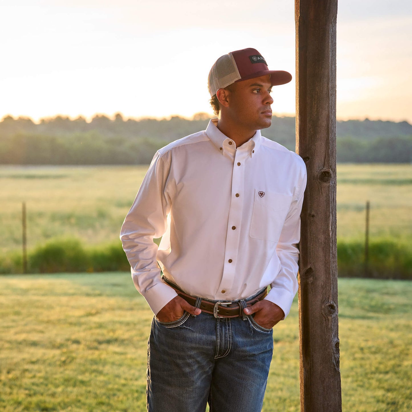 Ariat Men’s Solid Twill Classic Fit Shirt 10000503