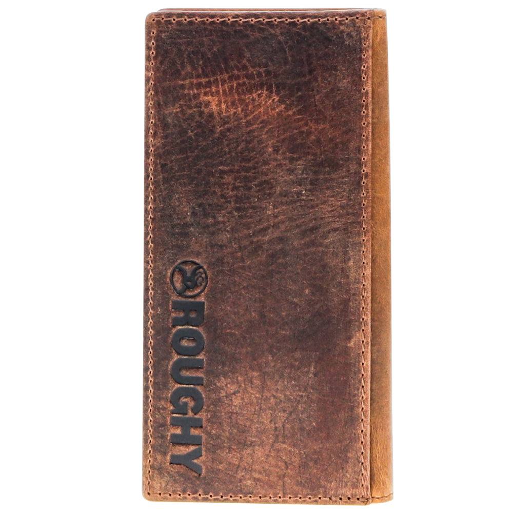 Hooey “Canyon” Rodeo Roughy Wallet Distressed Tan/Brown Leather