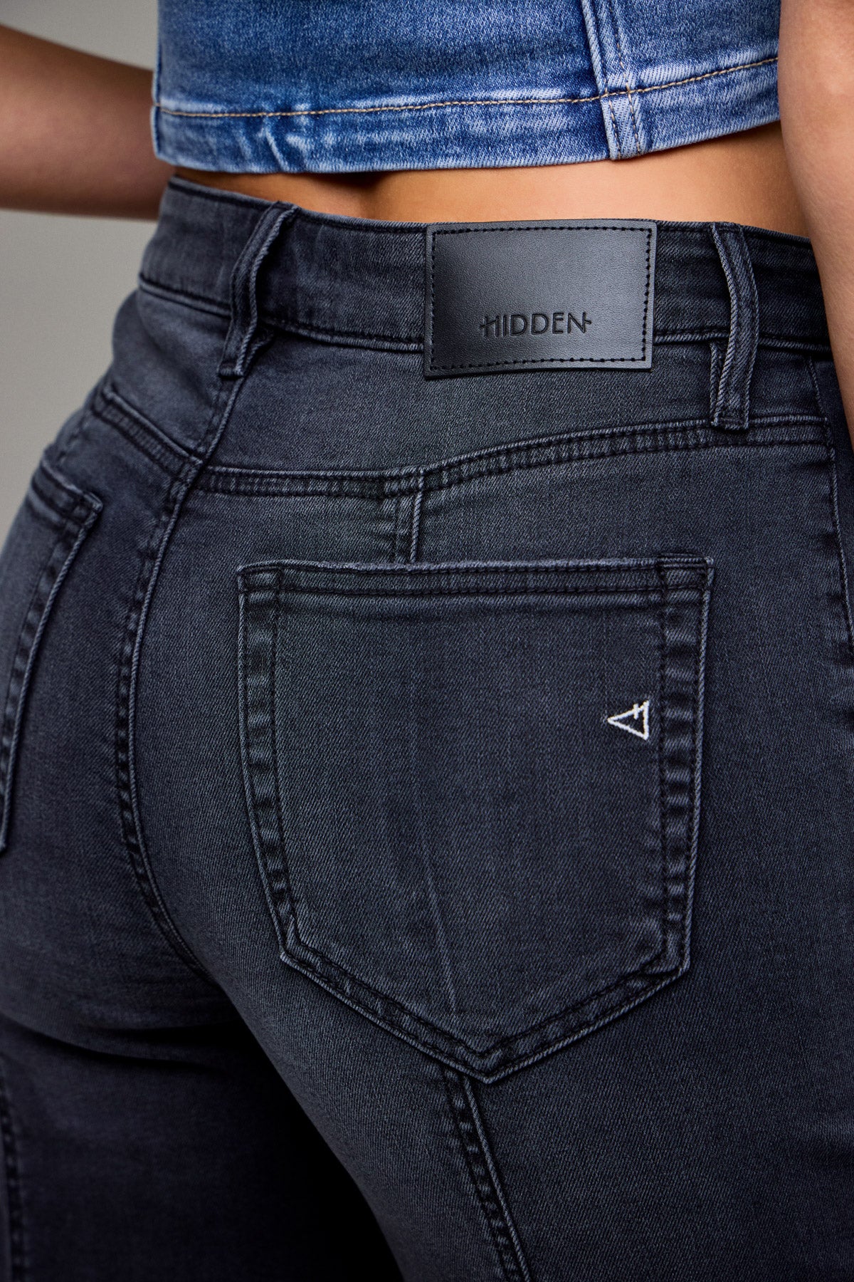 Hidden 33” Inseam High Rise Happi Comfort Flare Jean HD3318CF-CHA