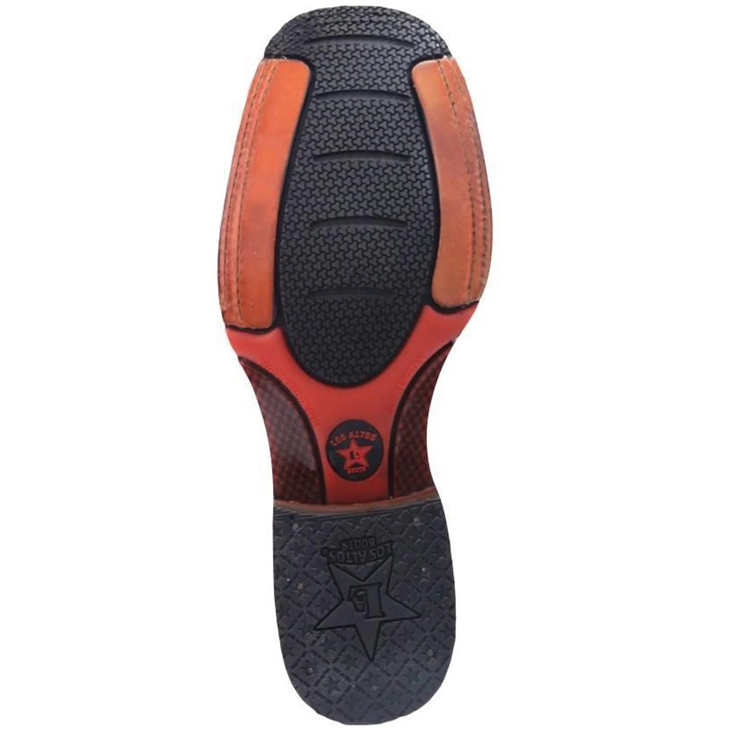 Los Altos Rage Walnut Rubber Sole Square Toe