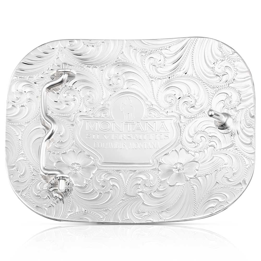 Montana Silversmiths Class Act Buckle With Longhorn 53510-767H