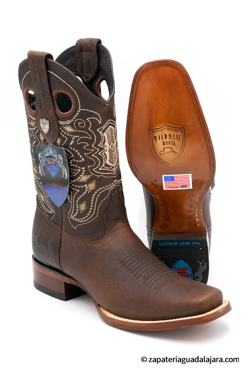 Wild West Boots Rage Walnut Leather Sole