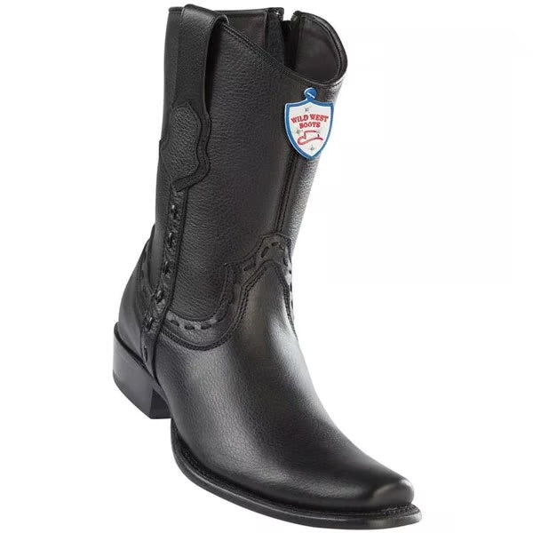 Wild West Boots Grisly Black Dubai Boot Short