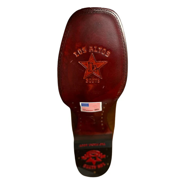 Los Altos Rage Walnut Leather Sole Square Toe