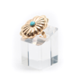 West & Co Turquoise Adjustable Concho Ring