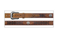 Gem Dandy Men's Accessories - Roper Genuine leather Aztec - Cognac 8687500