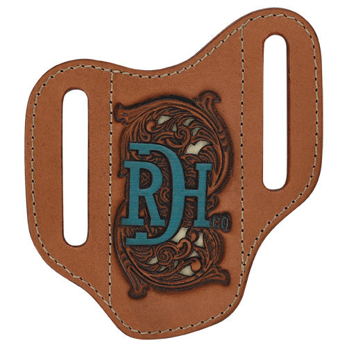 Red Dirt Hat Co Turquoise Logo Pancake Knife Sheath