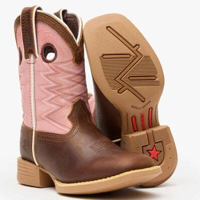 Durango Lil Rebel Pro Little Kids Dark Chestnut BubbleGum