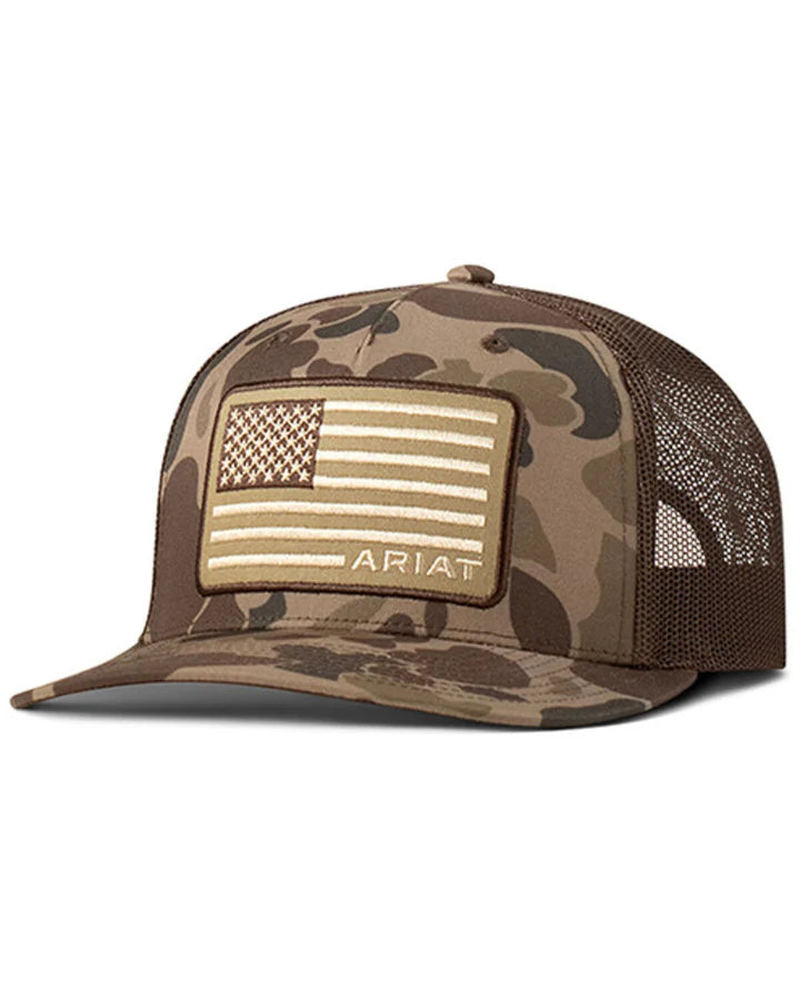 Ariat Boys Camo Flag Baseball Cap Hat A300096002