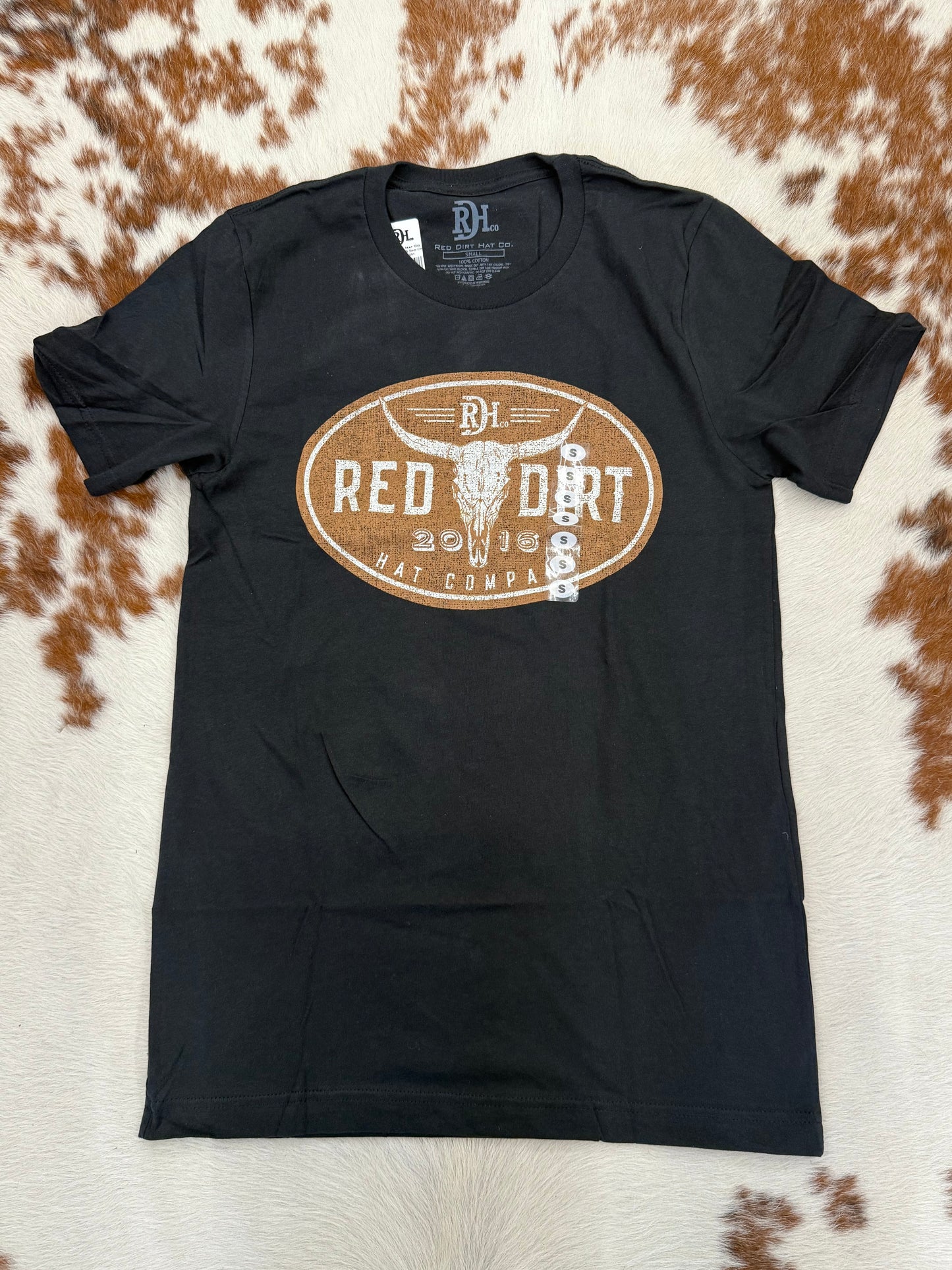 Red Dirt Hat Co Men’s Steer Clear Black T-Shirt RDHCT195