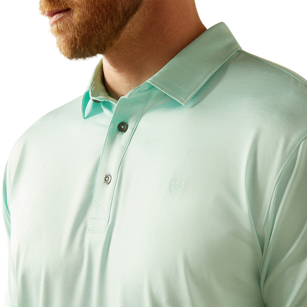 Ariat Charger 2.0 Parasail Aqua SS Men’s Polo