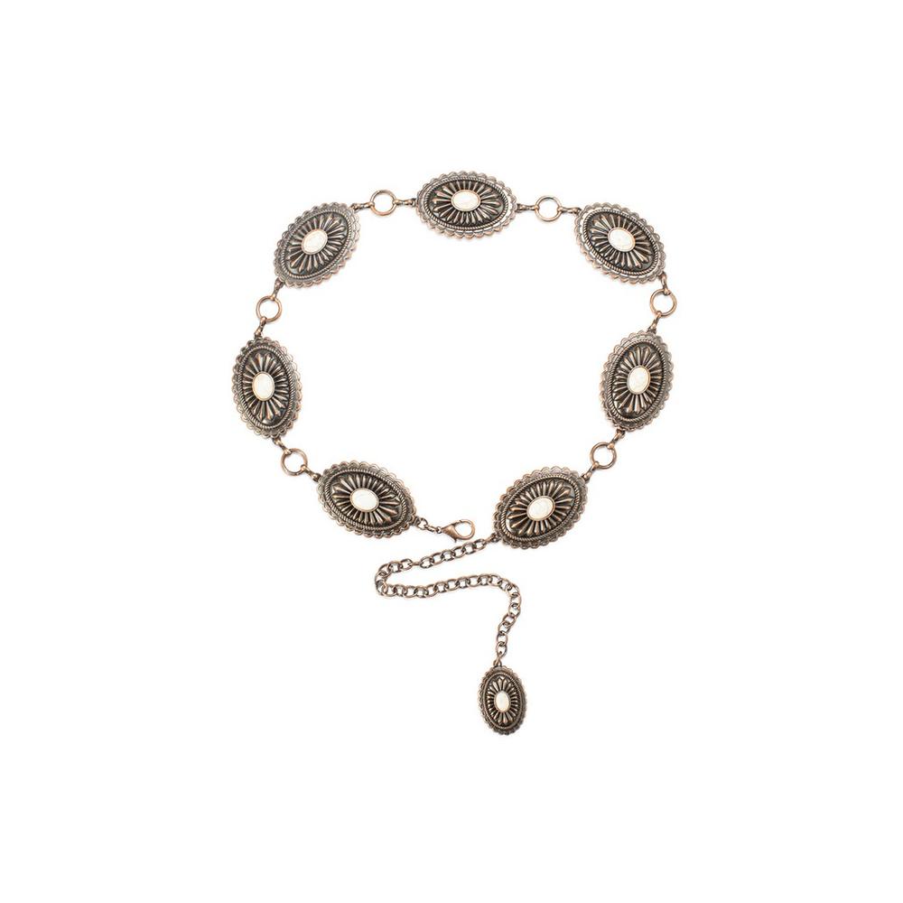 Ariat Womens Concho Logo Lobster Claw Chain Belt A15158216