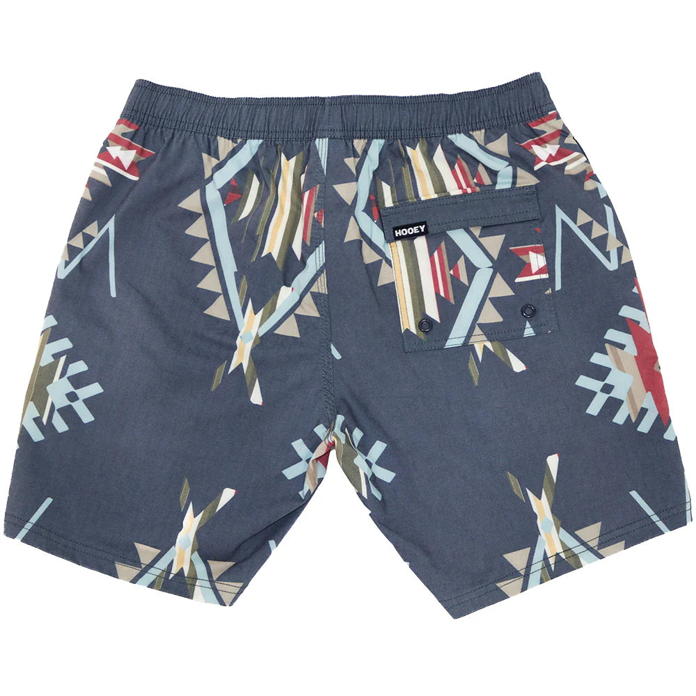 HOOEY "BIG WAKE" MENS BOARD SHORT NAVY/AZTEC
