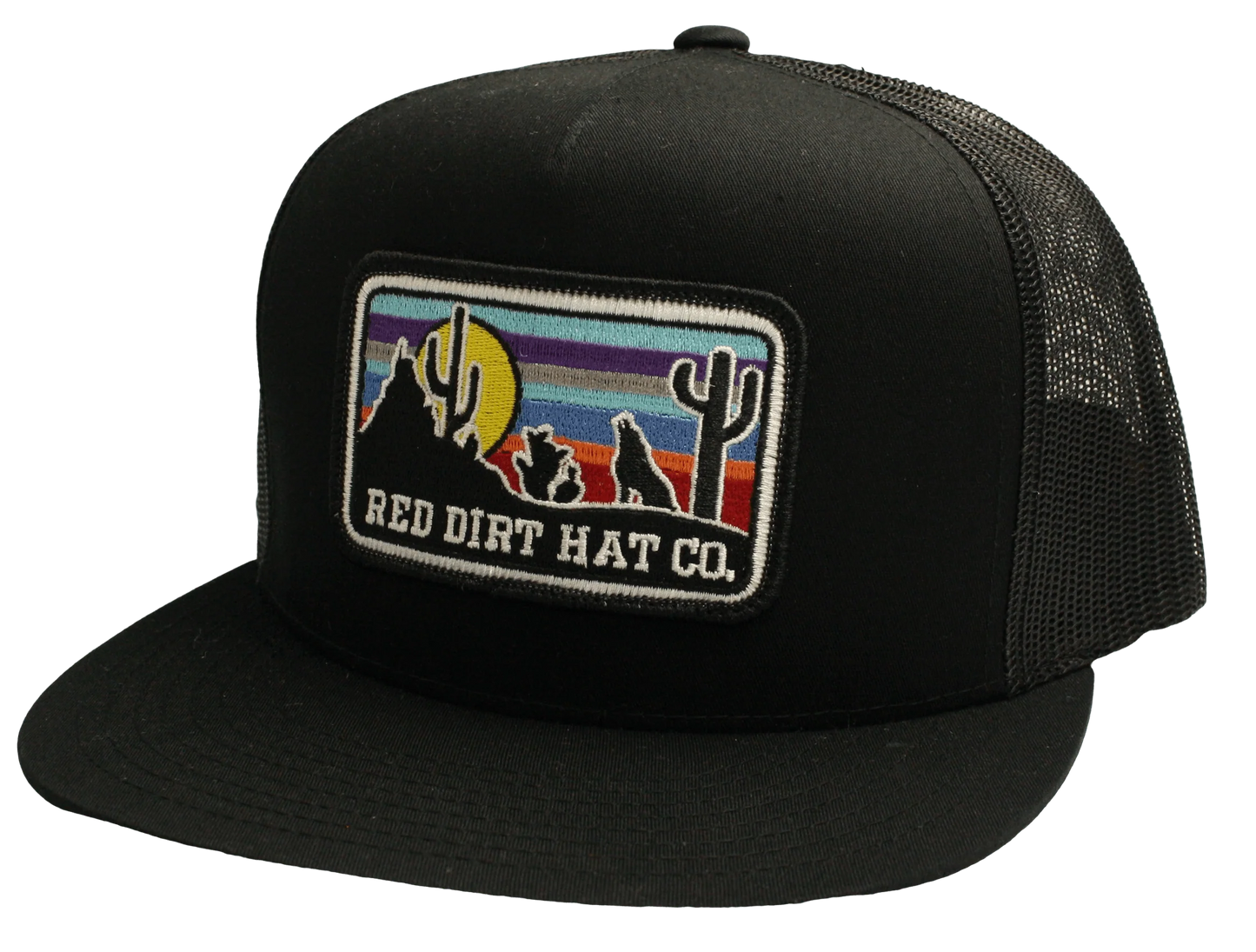 Red Dirt Hat Coyote Black/Black Ball Cap